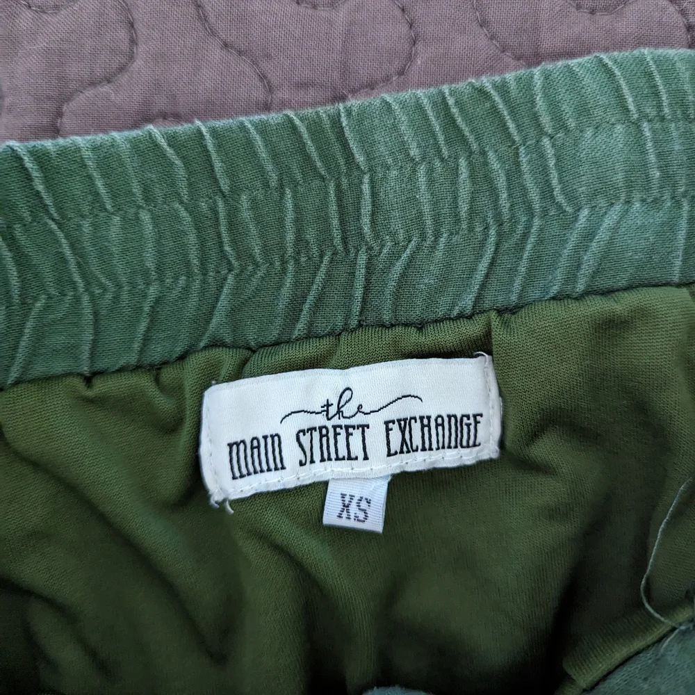 Green Linen Skirt - Picture 8 of 8